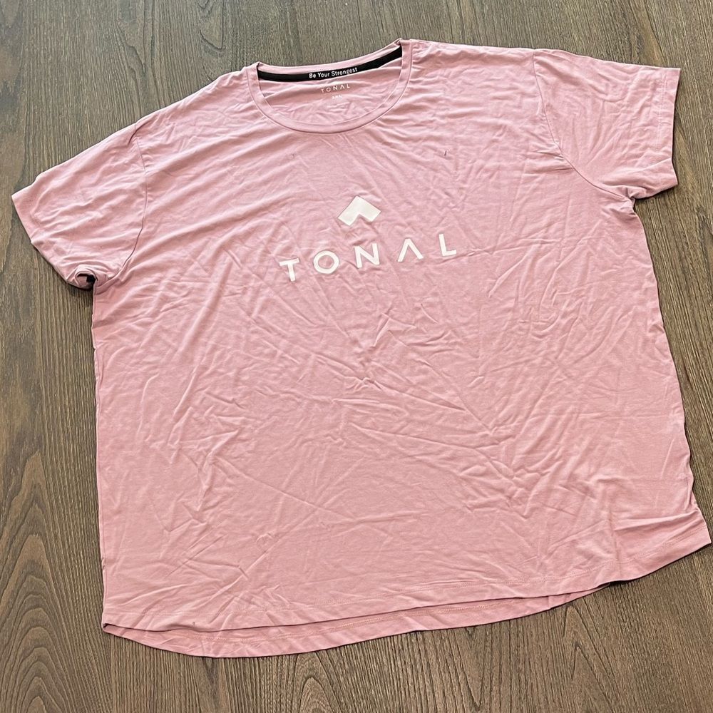 NWOT Tonal Pink Short Sleeve Athletic Shirt Size 3X